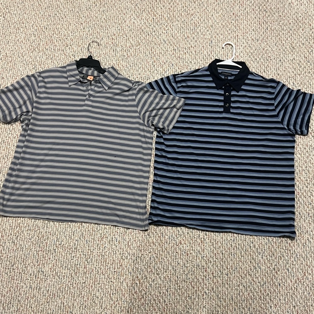 2 Banana Republic Stripped Polo Shirts